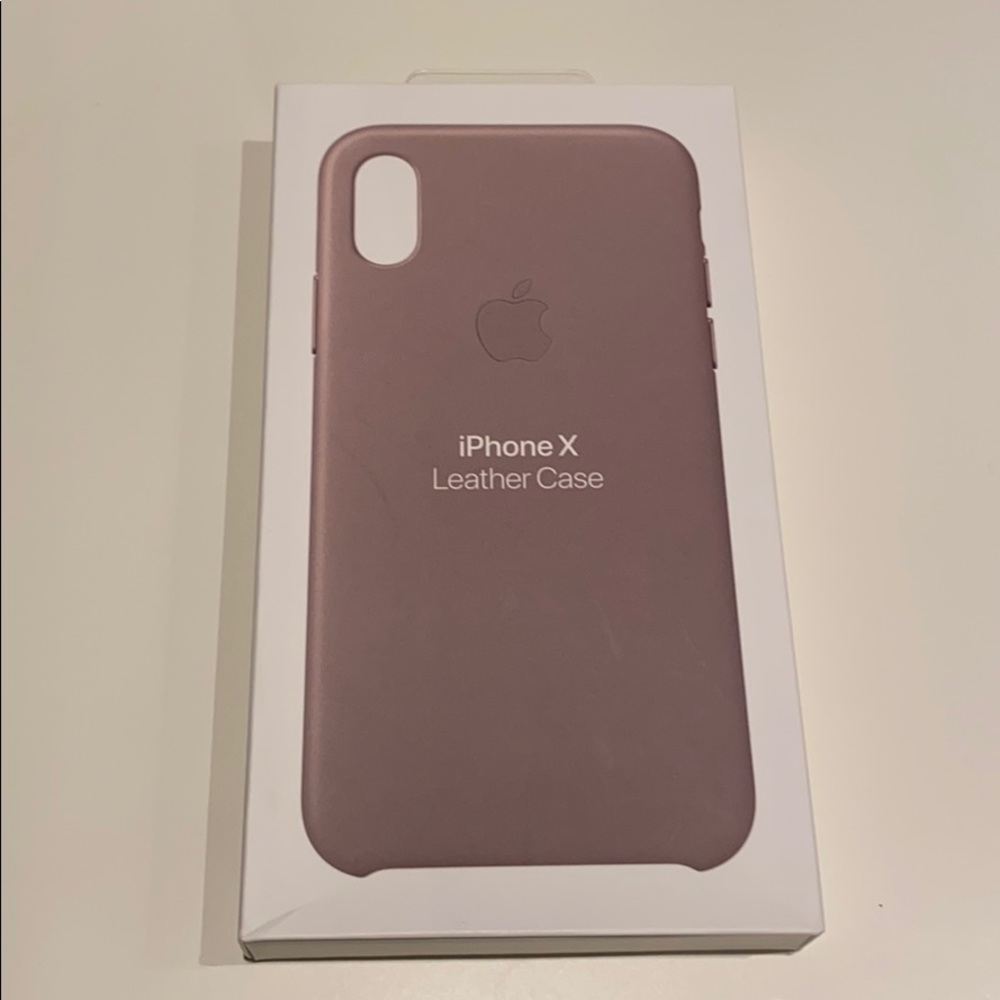 iPhone X Leather Case - Taupe